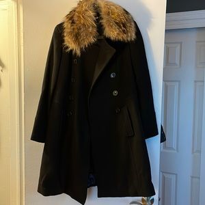 Andrew Marc winter coat with real fur collar!